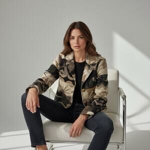 Vintage Painted Pony Cropped Jacket Blazer Tapestry Western Artsy USA Medium